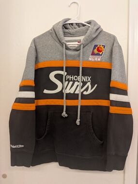 Mitchell & Ness Phoenix Suns Hardwood Classics Hoodie Gray Black Orange XL